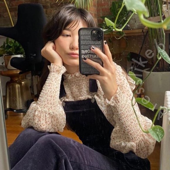 (SOLD) J.ING Delilah Cream Floral Blouse - Picture 2 of 5